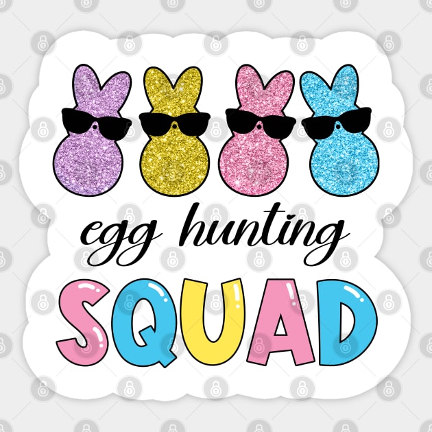 Egg Hunting Squad Easter Sticker by JanaeLarson